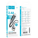 X112 USB to iPhone Fast Charging Cable 2.4A LED Display 8
