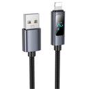 X112 USB to iPhone Fast Charging Cable 2.4A LED Display 5