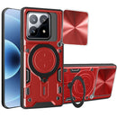 Xaiomi 17 Ring Kickstand Case w/ Camera Cover [Red] 1