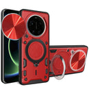 Xaiomi 17 Ultra Ring Kickstand Case w/ Camera Cover [Red] 1