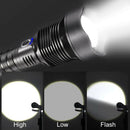 XHP90 3000LM Tactical 3 Mode Zoom Flashlight LED Hunting