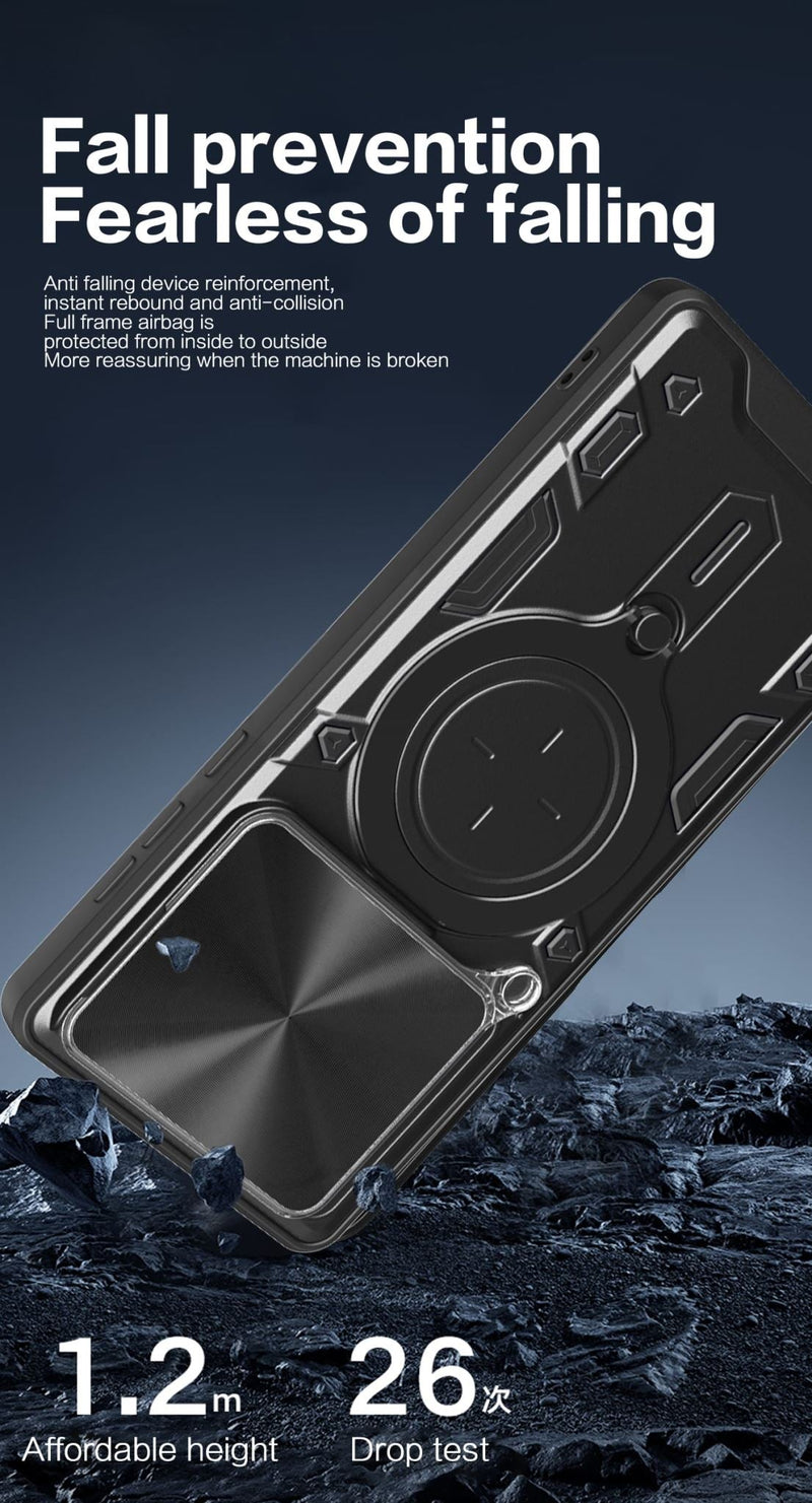 Xiaomi 14T Pro Ring Kickstand Case w/ Camera Cover [Purple]