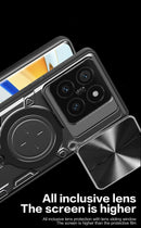 Xiaomi 14T Pro Ring Kickstand Case w/ Camera Cover [Navy]