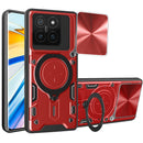Xiaomi 14T Ring Kickstand Case w/ Camera Cover [Red]