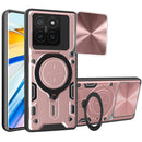 Xiaomi 14T Ring Kickstand Case w/ Camera Cover [Rose Gold]