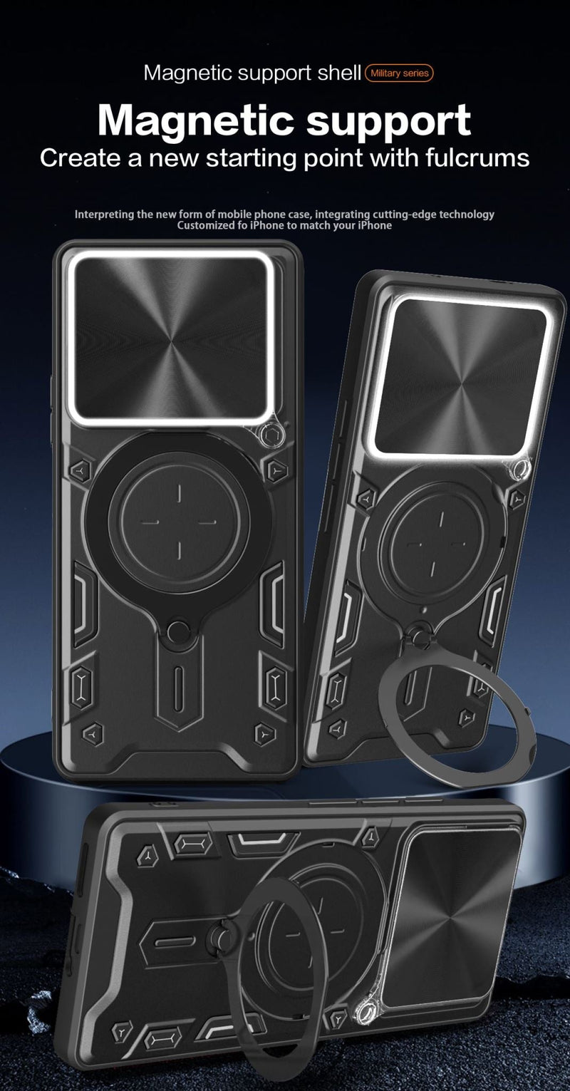 Xiaomi 14T Ring Kickstand Case w/ Camera Cover [Rose Gold]