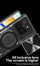 Xiaomi 14T Ring Kickstand Case w/ Camera Cover [Black]
