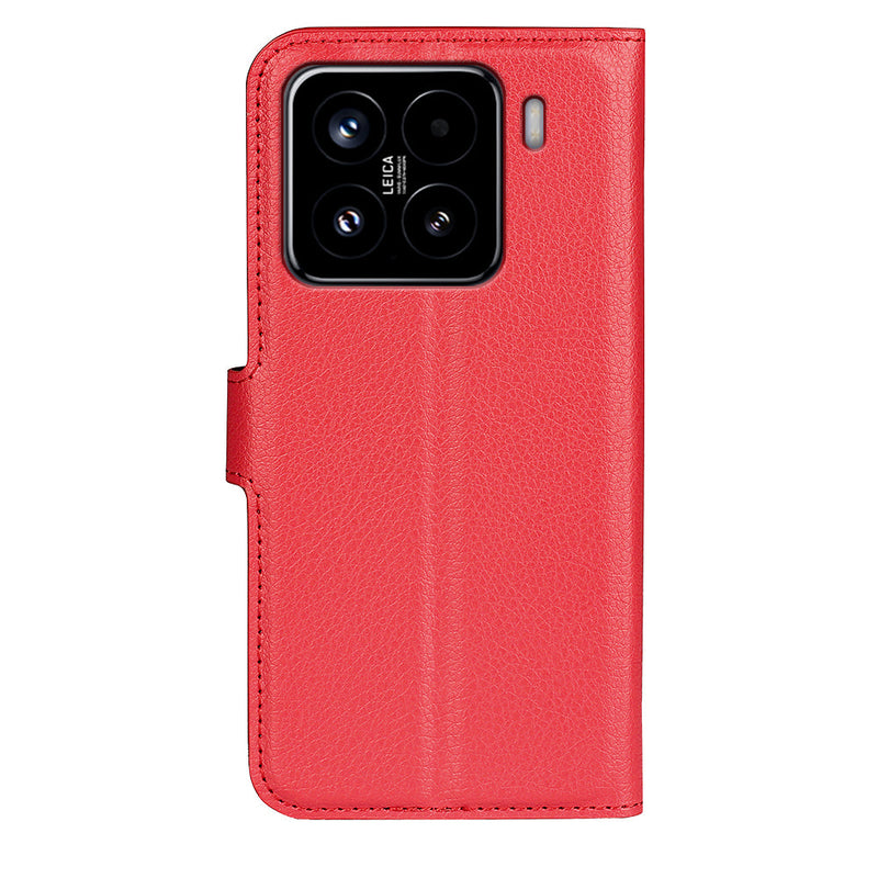 Xiaomi 15 PU Wallet Case [Red]