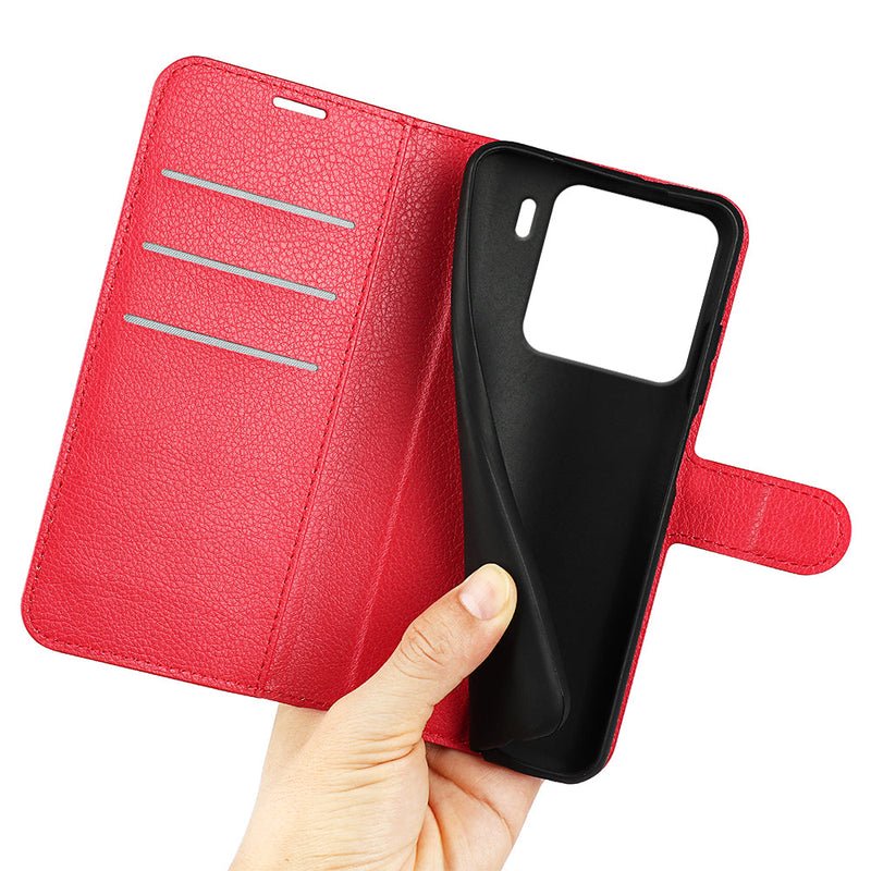 Xiaomi 15 PU Wallet Case [Red]