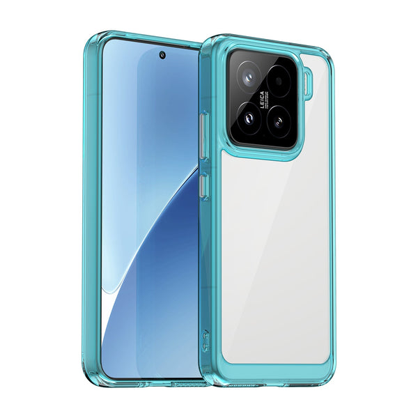 Xiaomi 15 Soft TPU Bumper Case (Clear Blue)