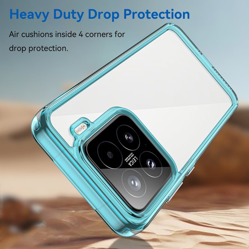 Xiaomi 15 Soft TPU Bumper Case (Clear Blue)
