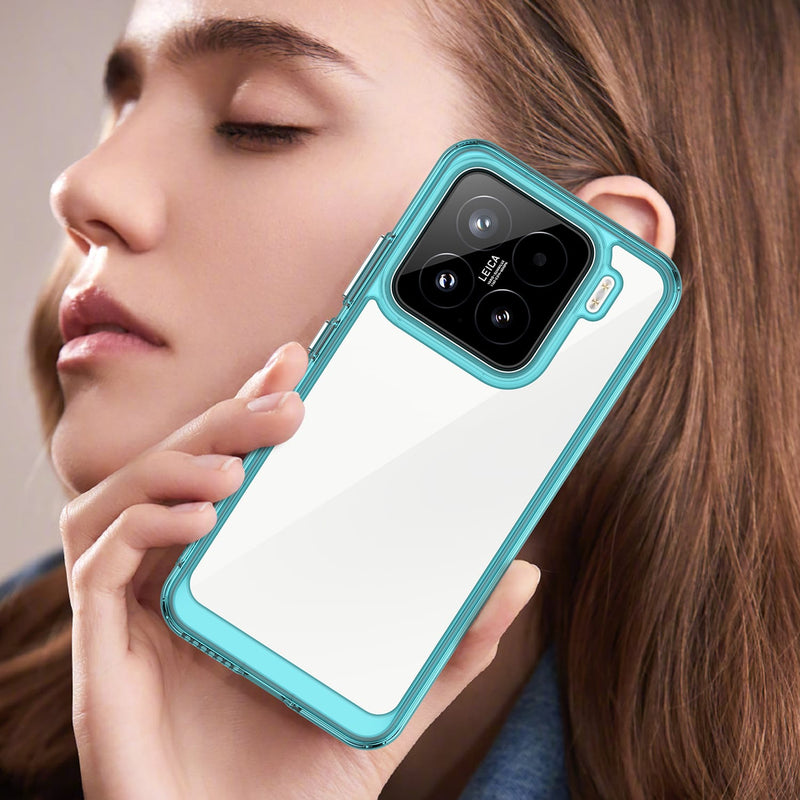 Xiaomi 15 Soft TPU Bumper Case (Clear Blue)