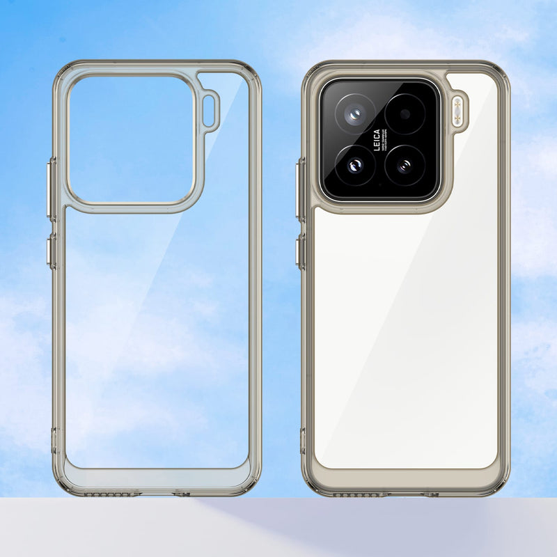 Xiaomi 15 Soft TPU Bumper Case (Clear Grey)