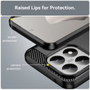 Xiaomi 15T Carbon Fibre TPU Case Slim Shockproof Cover Black