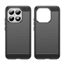 Xiaomi 15T Carbon Fibre TPU Case Slim Shockproof Cover Black
