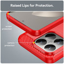 Xiaomi 15T Pro Carbon Fibre Brushed Case [Red] 5