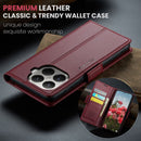 Xiaomi 15T Pro CaseMe Retro Wallet Case [Maroon] 6