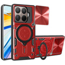 Xiaomi 15T Pro Ring Kickstand Case w/ Camera Cover [Red]