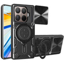 Xiaomi 15T Pro Ring Kickstand Case w/ Camera Cover [Black] 1