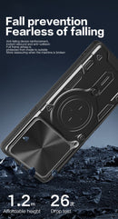 Xiaomi 15T Pro Ring Kickstand Case w/ Camera Cover [Rose Gold]
