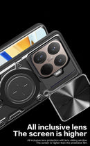 Xiaomi 15T Pro Ring Kickstand Case w/ Camera Cover [Navy]