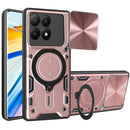 Xiaomi 15T Ring Kickstand Case w/ Camera Cover [Rose Gold]