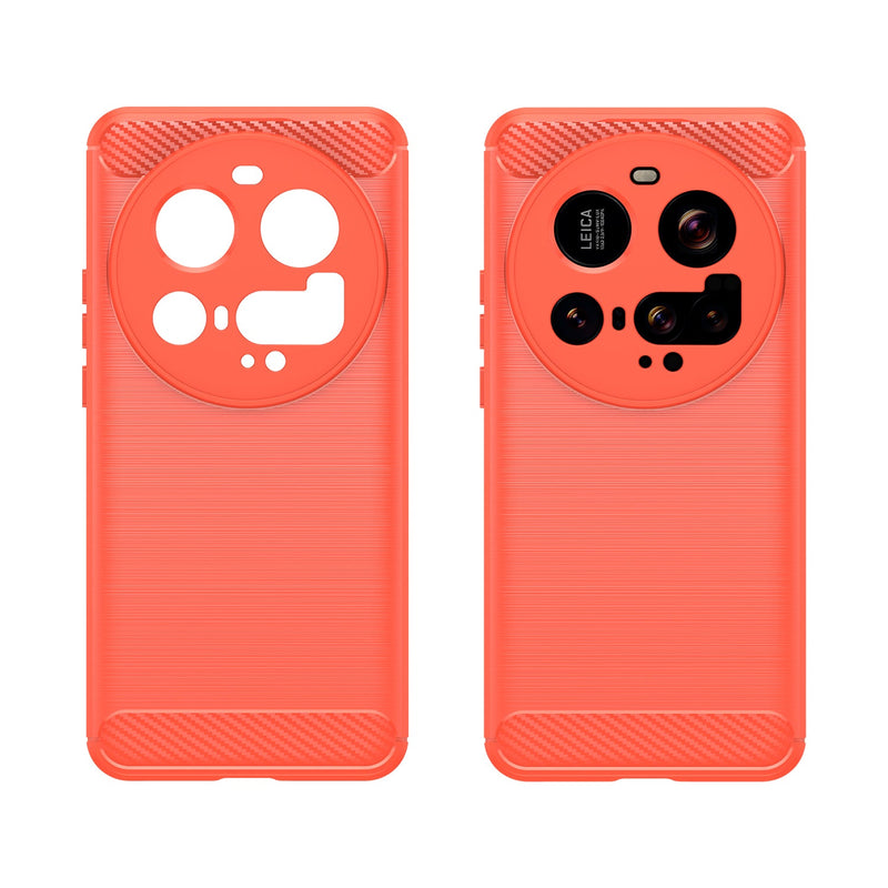 Xiaomi 15 Ultra Carbon Fibre Brushed Case [Red]