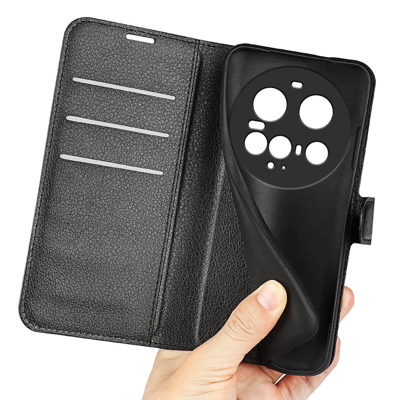 Xiaomi 15 Ultra PU Wallet Case [Black]