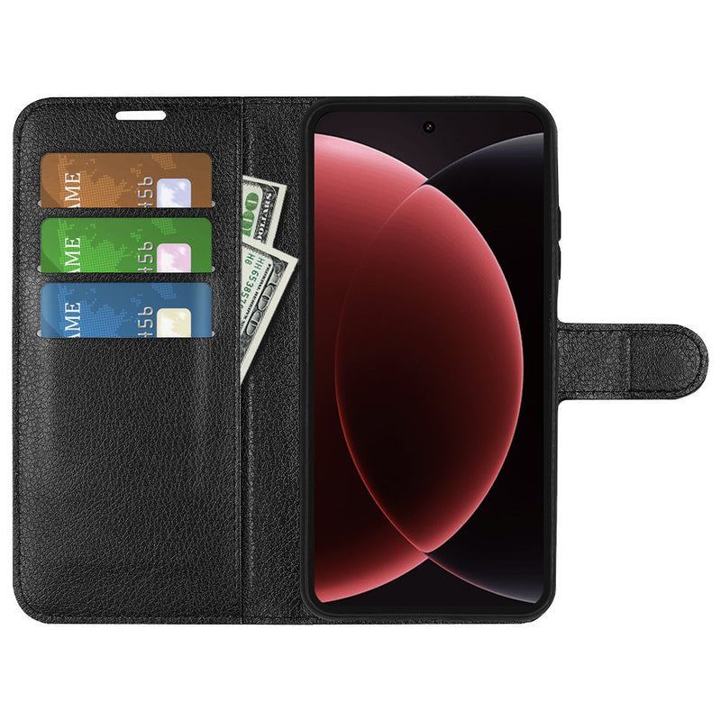 Xiaomi 15 Ultra PU Wallet Case [Black]