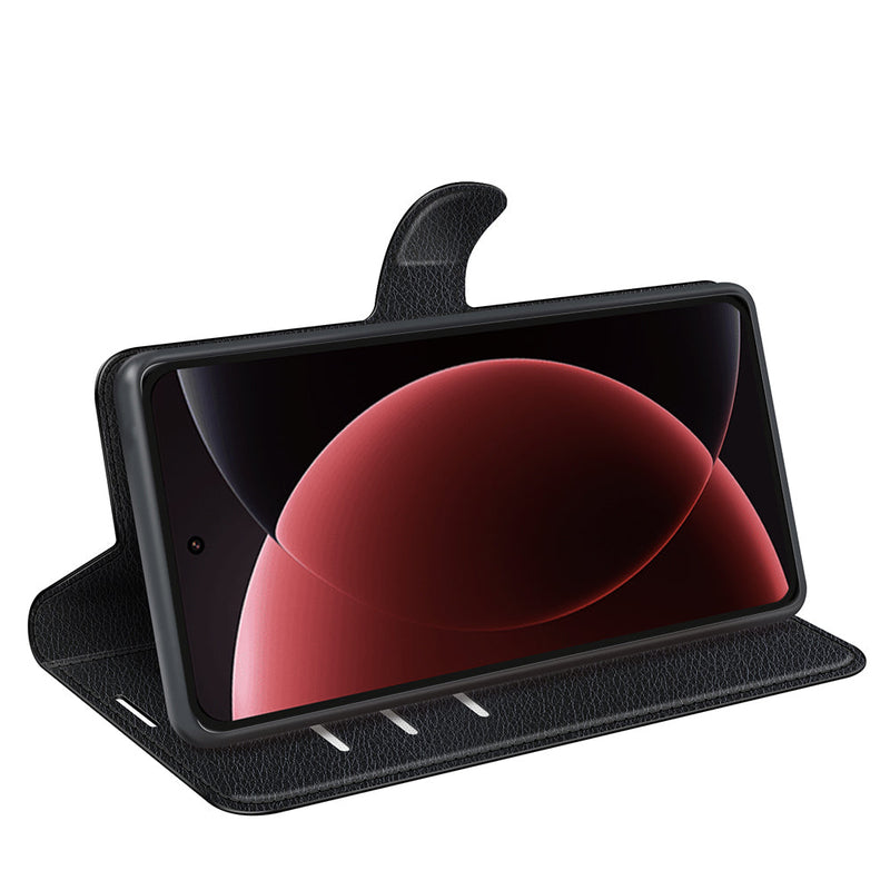 Xiaomi 15 Ultra PU Wallet Case [Black]