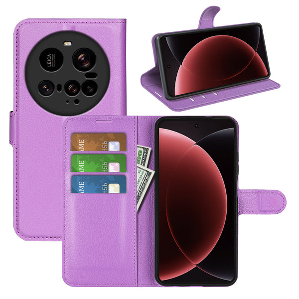 Xiaomi 15 Ultra PU Wallet Case [Purple]
