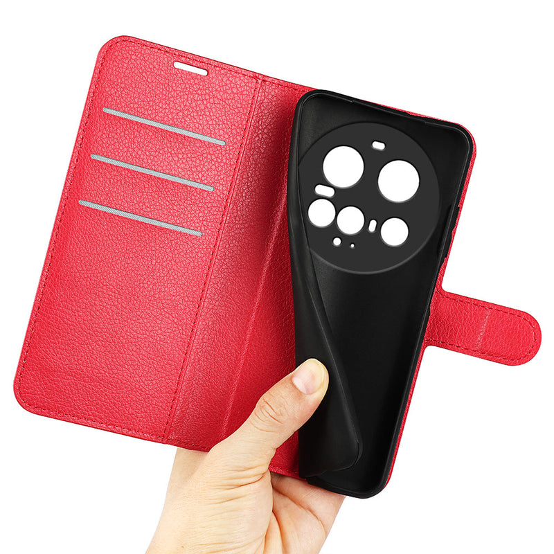 Xiaomi 15 Ultra PU Wallet Case [Red]