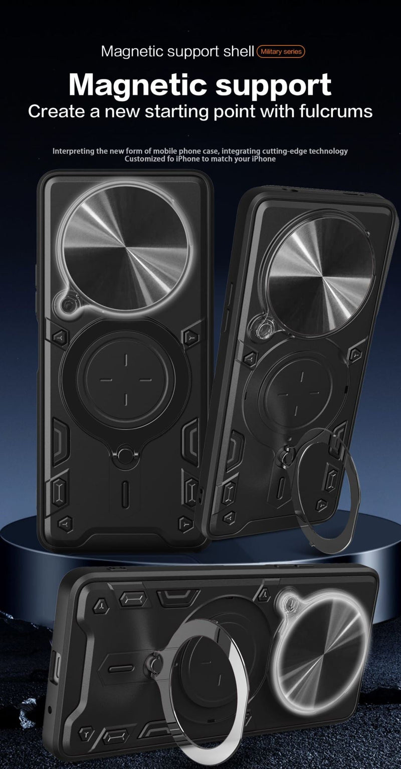 Xiaomi 15 Ultra Ring Kickstand Case w/ Camera Cover [Purple]