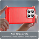 Xiaomi 17 Carbon Fibre TPU Case Slim Shockproof Cover Red