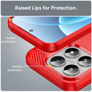 Xiaomi 17 Carbon Fibre TPU Case Slim Shockproof Cover Red