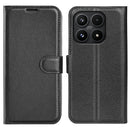 Wallet Case for Xiaomi 17 – PU Leather Flip Cover with Card Holder & Stand [Black]