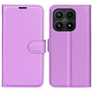 Wallet Case for Xiaomi 17 – PU Leather Flip Cover with Card Holder & Stand [Purple]