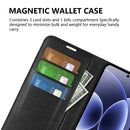 Wallet Case for Xiaomi 17 – PU Leather Flip Cover with Card Holder & Stand [Purple]