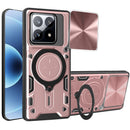 Xaiomi 17  Ring Kickstand Case w/ Camera Cover [Rose Gold]