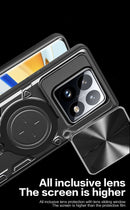 Xaiomi 17  Ring Kickstand Case w/ Camera Cover [Navy]