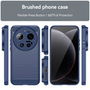 Xiaomi 17 Ultra Carbon Fibre TPU Case Slim Shockproof Cover Navy