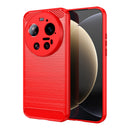Xiaomi 17 Ultra Carbon Fibre TPU Case Slim Shockproof Cover Red