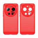Xiaomi 17 Ultra Carbon Fibre TPU Case Slim Shockproof Cover Red