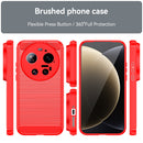 Xiaomi 17 Ultra Carbon Fibre TPU Case Slim Shockproof Cover Red