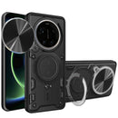 Xaiomi 17 Ultra Ring Kickstand Case w/ Camera Cover [Black]