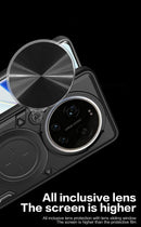 Xaiomi 17 Ultra Ring Kickstand Case w/ Camera Cover [Rose Gold]