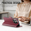 Xiaomi 17T Pro 5G CaseMe Retro Wallet Case [Maroon] 6