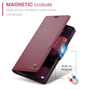 Xiaomi Poco X7 Pro CaseMe Retro Wallet Case [Maroon] 10