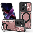 Xiaomi Poco X7 Pro Ring Kickstand Case w/ Camera Cover [Rose Gold]