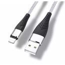 iPhone/iPad Charger Cable 1m (Black & White) Phone/Tablet